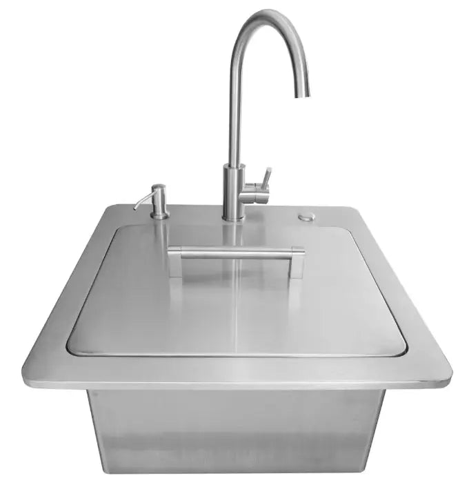 Coyote 21" Sink & Faucet, Drain, Soap Dispenser - C3SINKF21 Coyote Outdoor Living