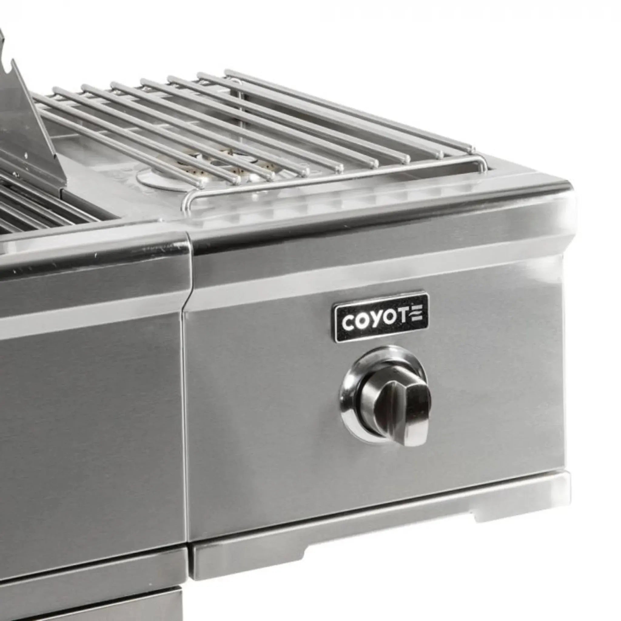 Coyote Stainless Steel Cart Mounted Single Side Burner - C1CS Coyote Outdoor Living