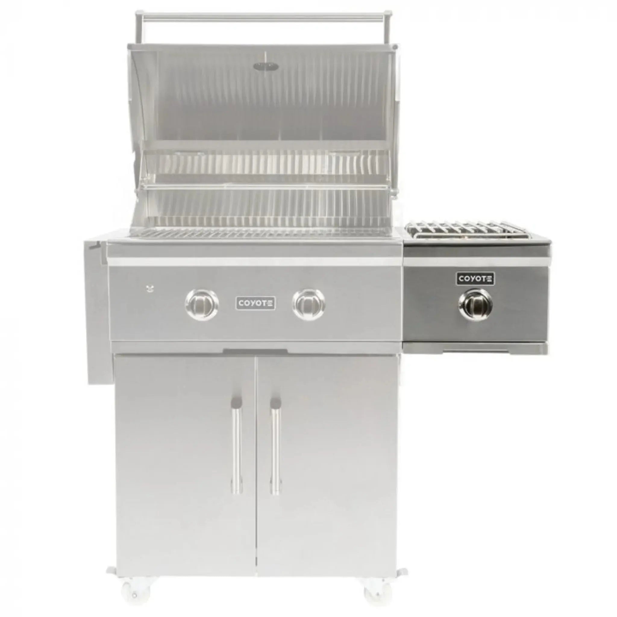 Coyote Stainless Steel Cart Mounted Single Side Burner - C1CS Coyote Outdoor Living