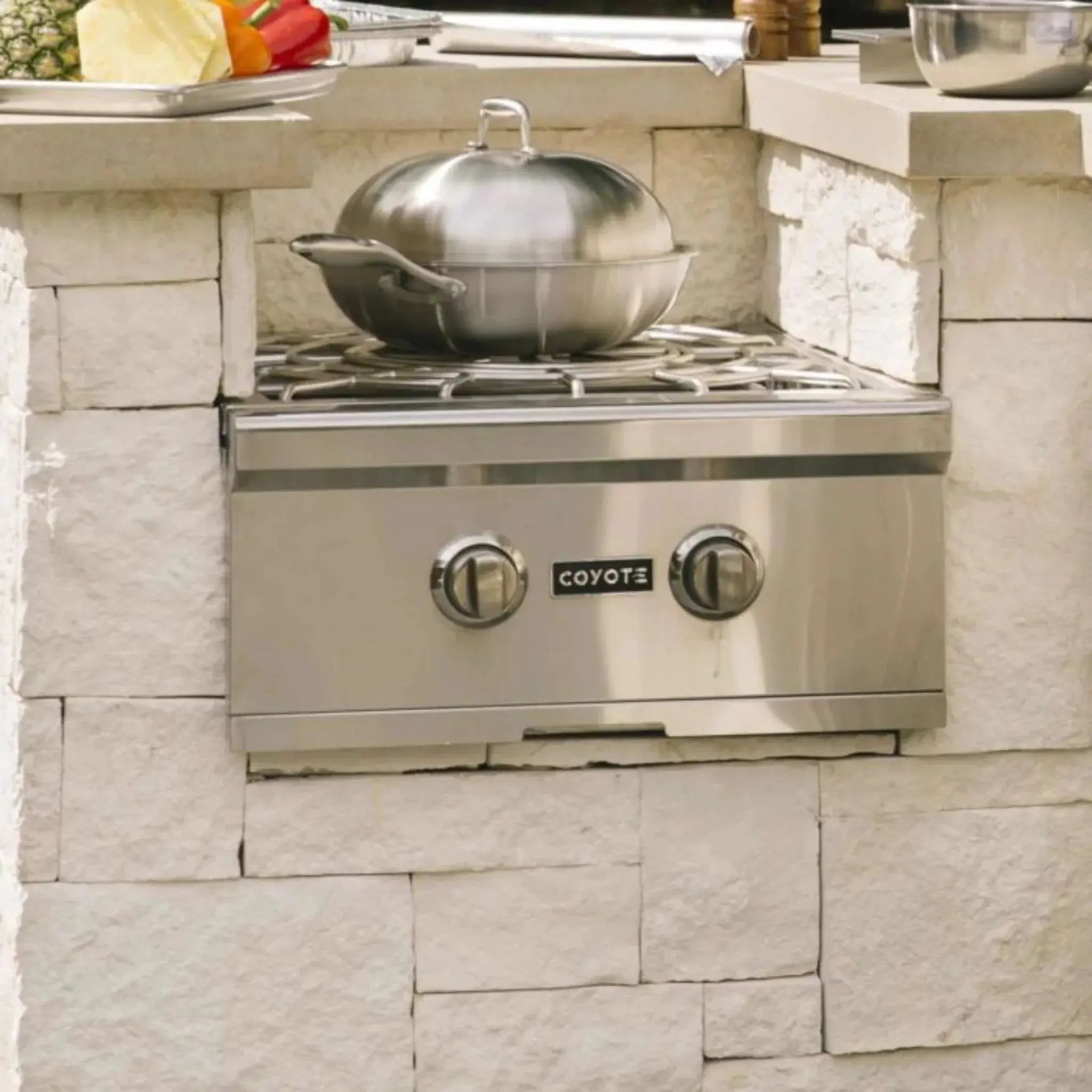 Coyote Stainless Steel Wok For Power Burners - CWOK Coyote Outdoor Living