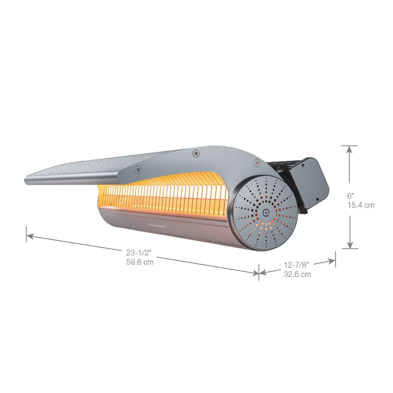 Dimplex - DHS Series 2400W Outdoor/Indoor Infrared Electric Heater - DSH20W - Agent BBQ