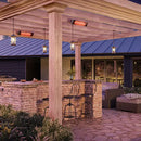 Dimplex - DIR Series 36" Indoor/Outdoor Wall-Mounted Electric Infrared Heater (1500W 120V) - DIR15A10GR - Agent BBQ