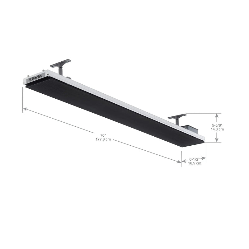 Dimplex - DLW Series 54" Outdoor/Indoor Electric Infrared Heater-Black (2400W 240V) - DLW2400B24 - Agent BBQ