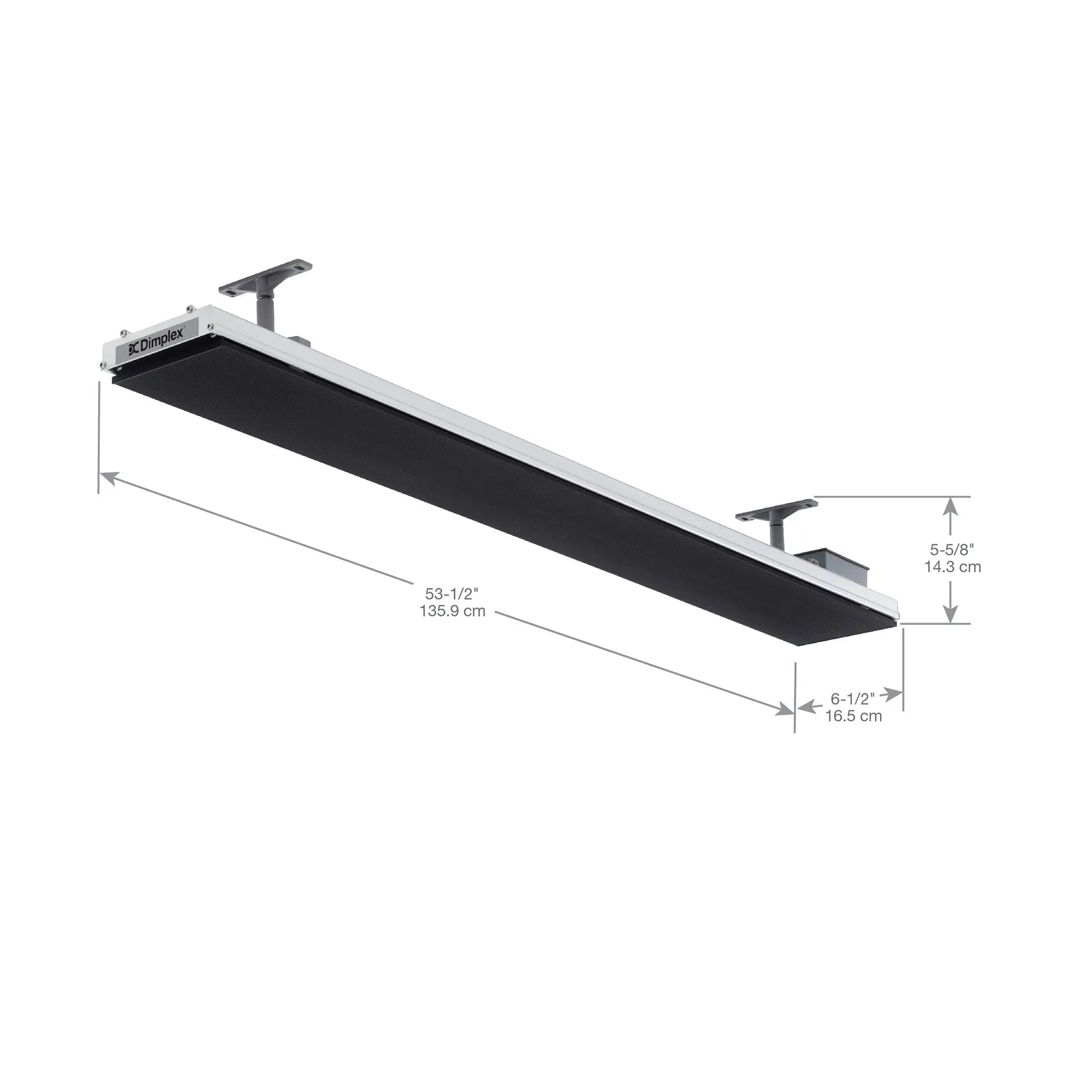 Dimplex - DLW Series 70" Outdoor/Indoor Electric Infrared Heater-Black (3200W 240V) - DLW3200B24 - Agent BBQ