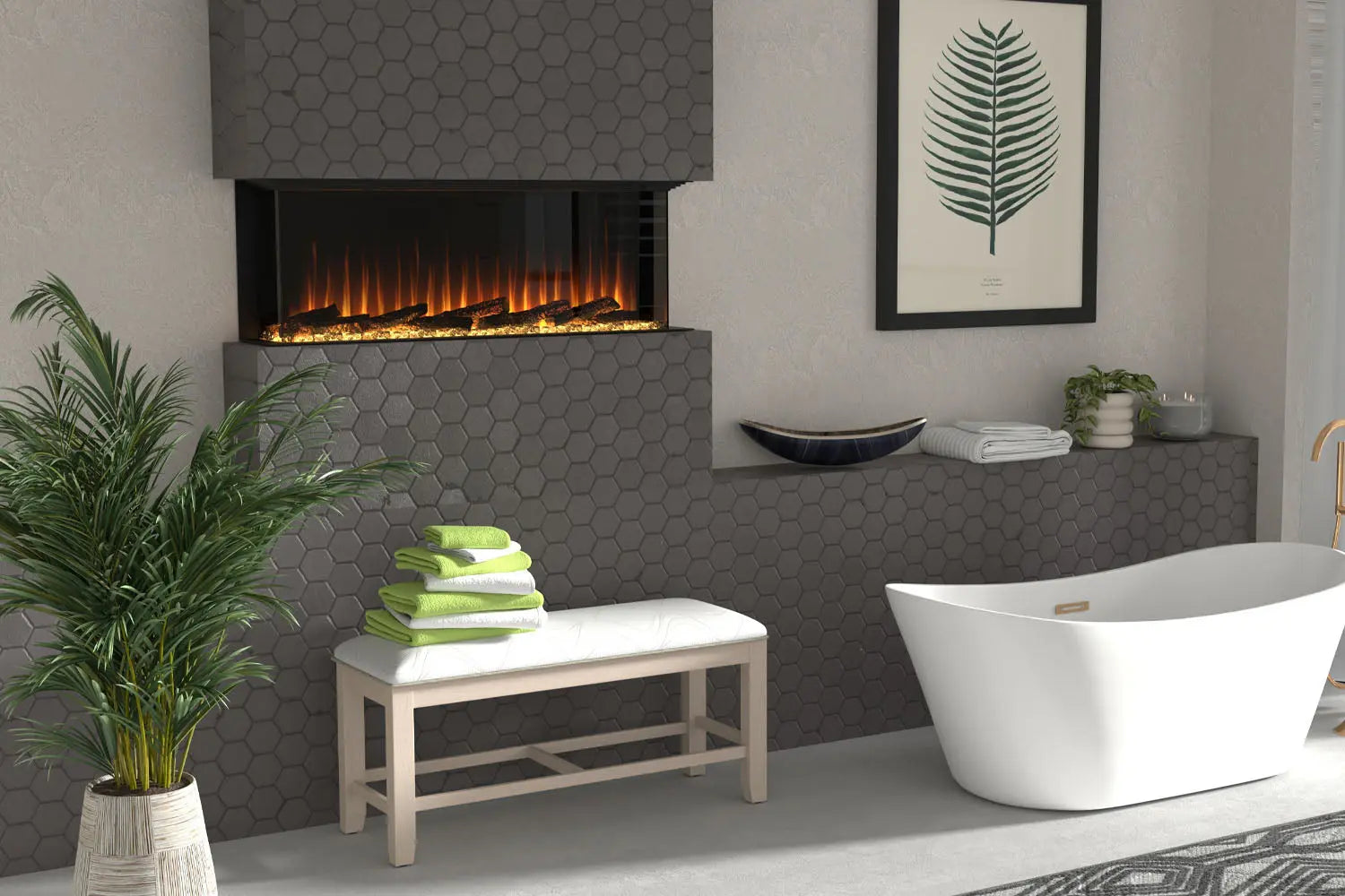 Dimplex Ignite Ultra 60-Inch Smart Linear Multi-Side View Built-In Electric Fireplace Dimplex
