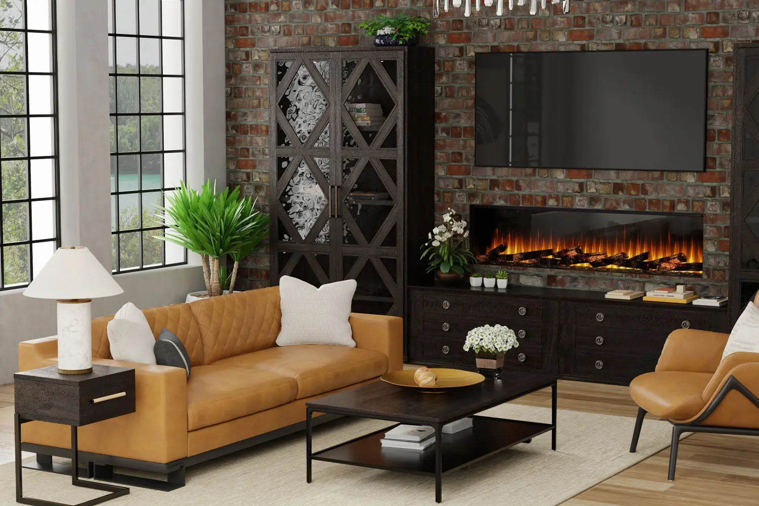 Dimplex Ignite Ultra 74" Smart Linear Multi-Side View Built-In Electric Fireplace Dimplex