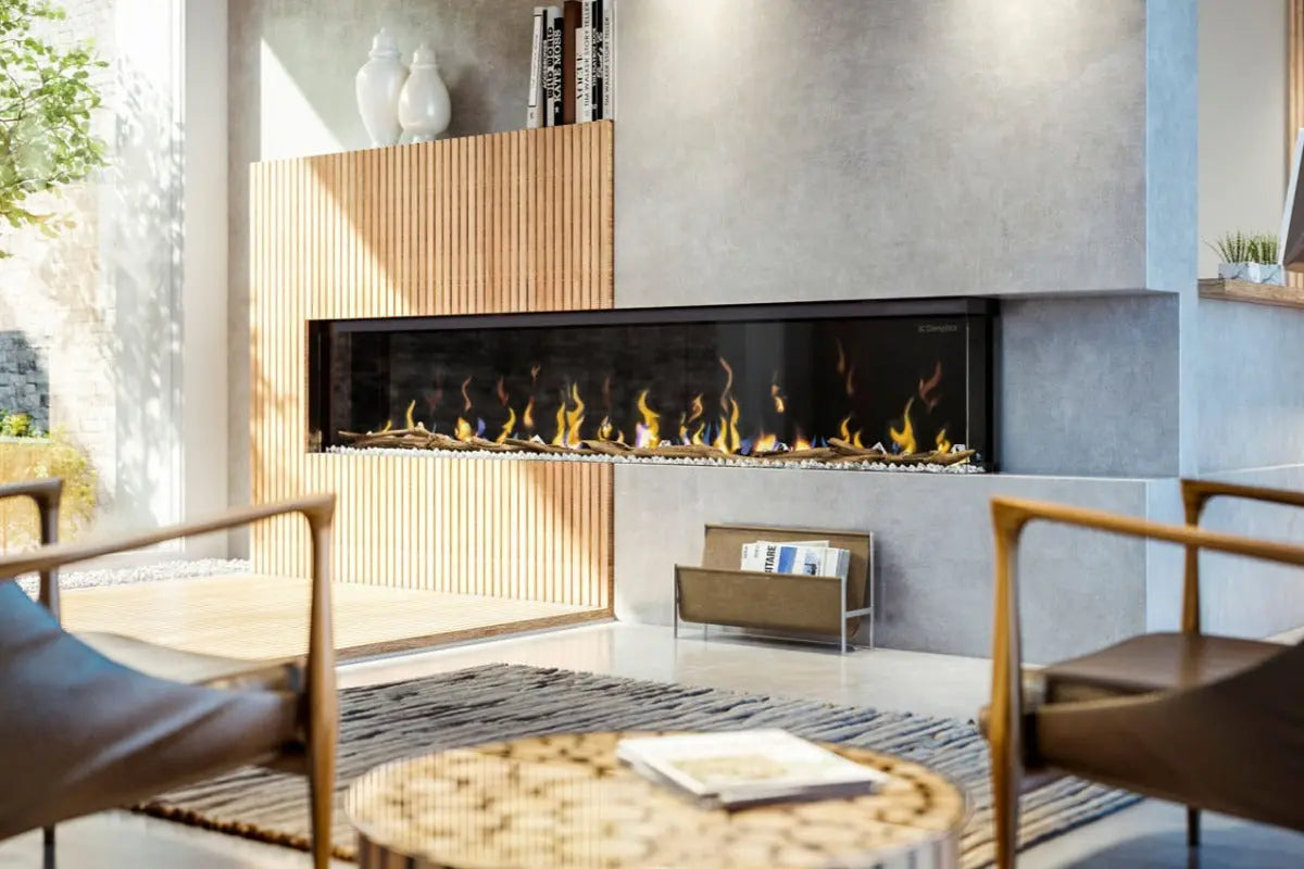 Dimplex IgniteXL Bold 100" Smart Linear Multi-Side View Built-In Electric Fireplace Dimplex