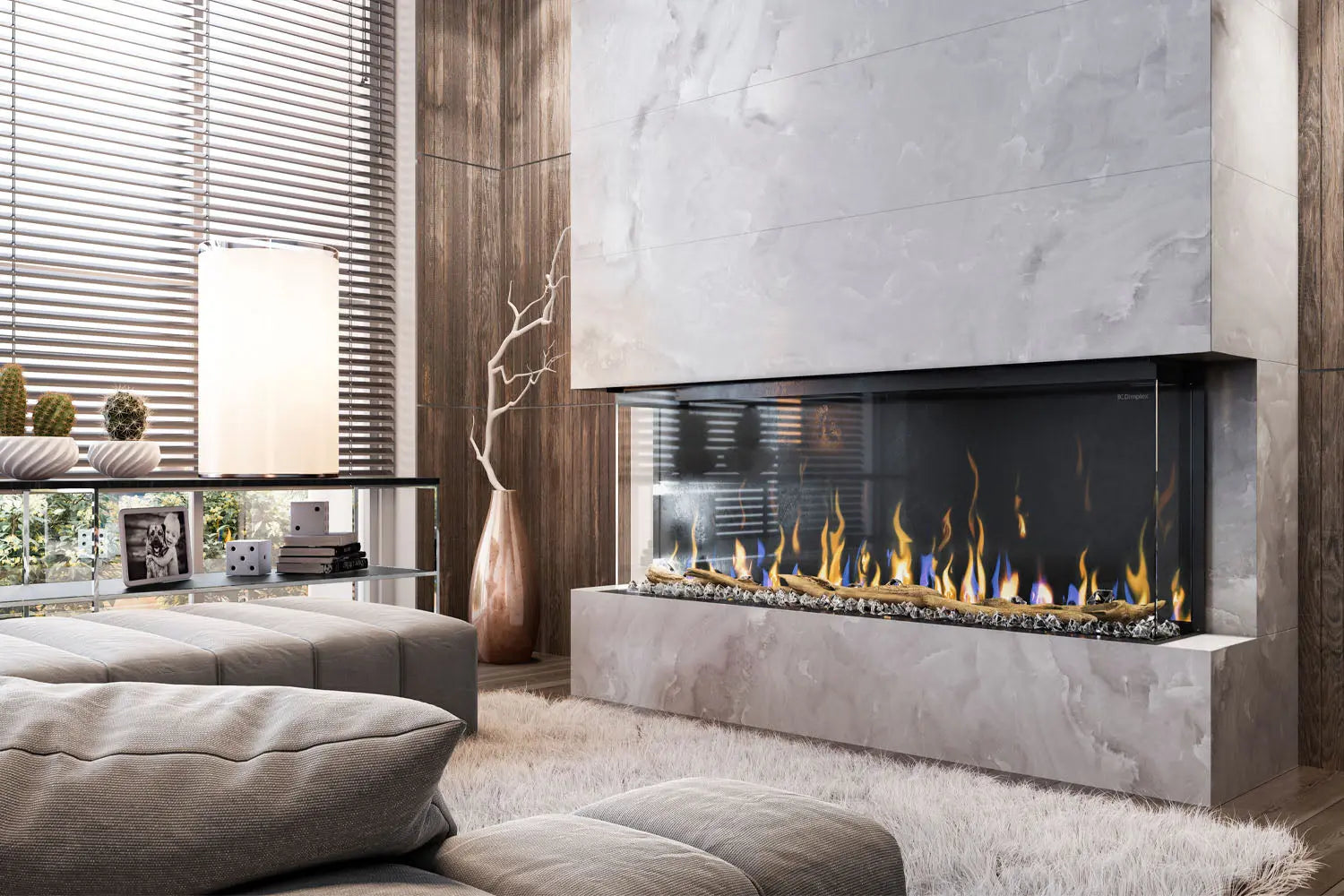 Dimplex IgniteXL Bold 50" Smart Linear Multi-Side View Built-In Electric Fireplace Dimplex