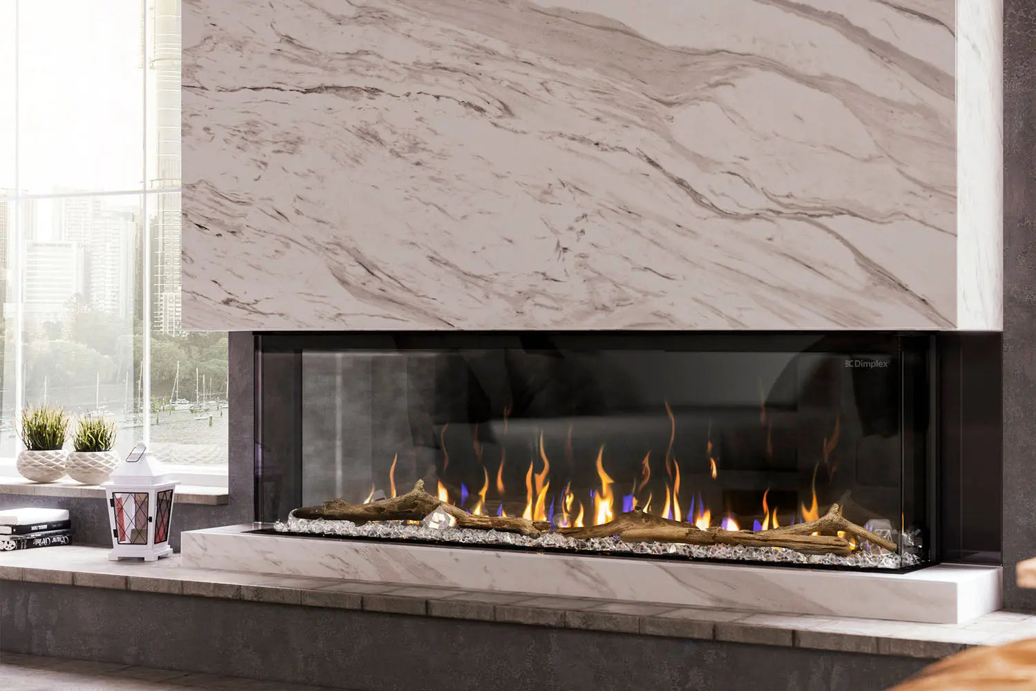 Dimplex IgniteXL Bold 60" Smart Linear Multi-Side View Built-In Electric Fireplace Dimplex
