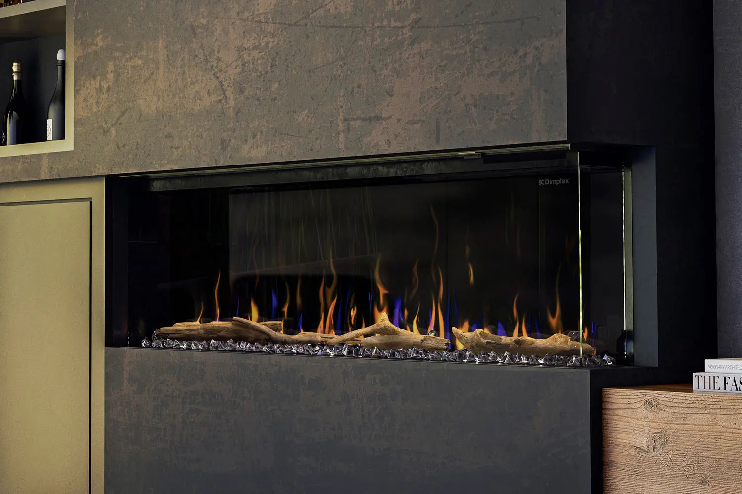 Dimplex IgniteXL Bold 60" Smart Linear Multi-Side View Built-In Electric Fireplace Dimplex