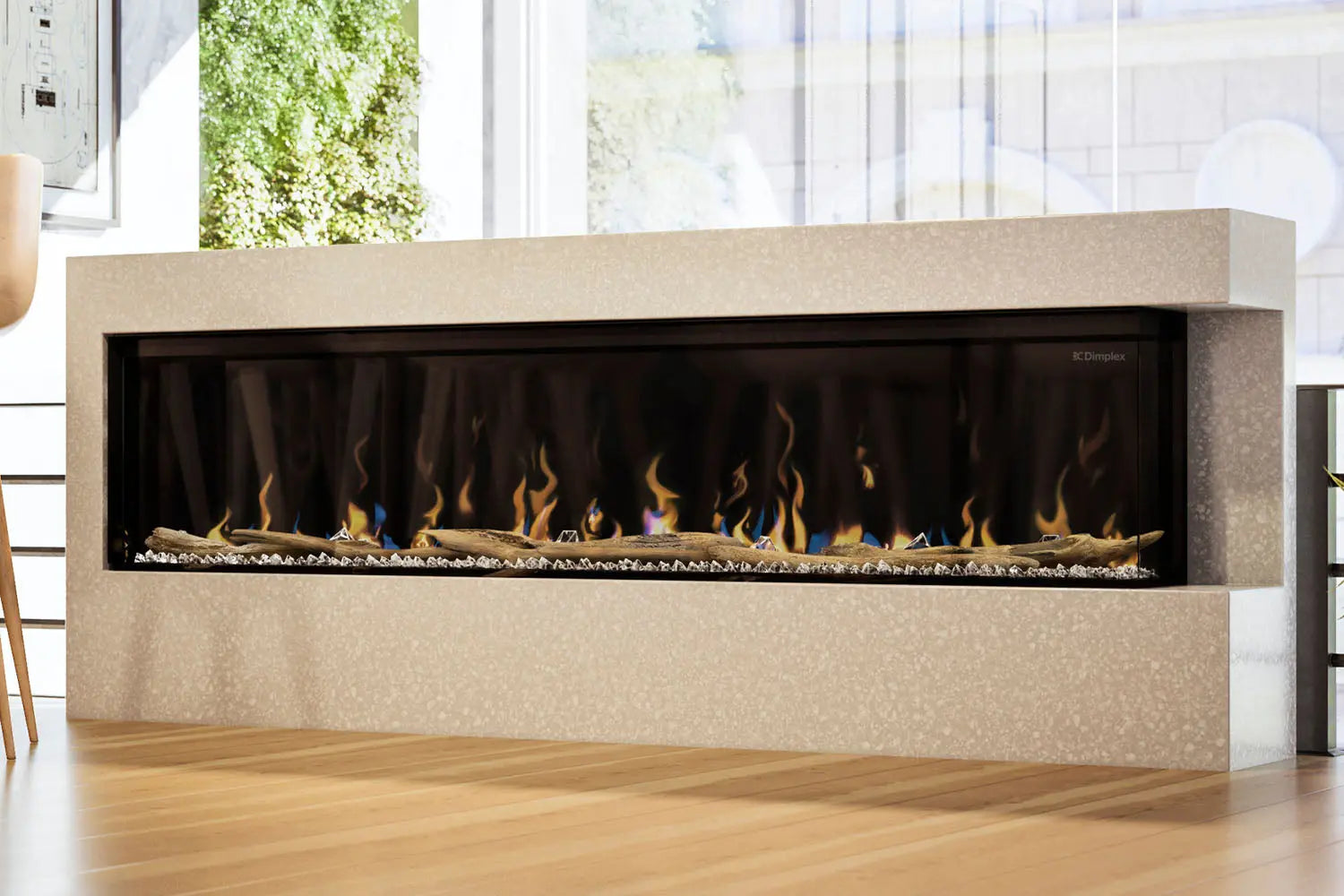 Dimplex IgniteXL Bold 88" Smart Linear Multi-Side View Built-In Electric Fireplace Dimplex