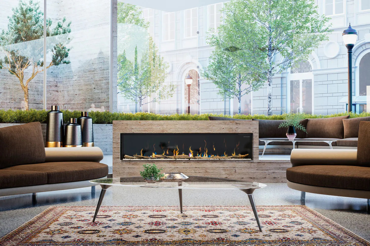 Dimplex IgniteXL Bold 88" Smart Linear Multi-Side View Built-In Electric Fireplace Dimplex