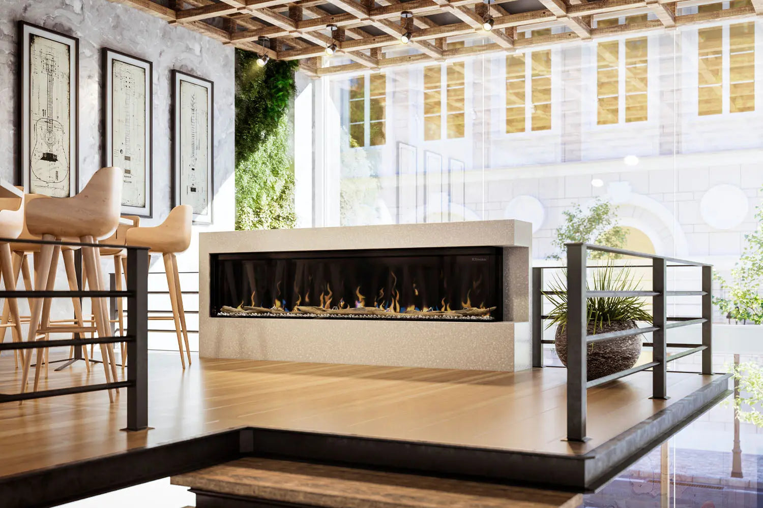 Dimplex IgniteXL Bold 88" Smart Linear Multi-Side View Built-In Electric Fireplace Dimplex