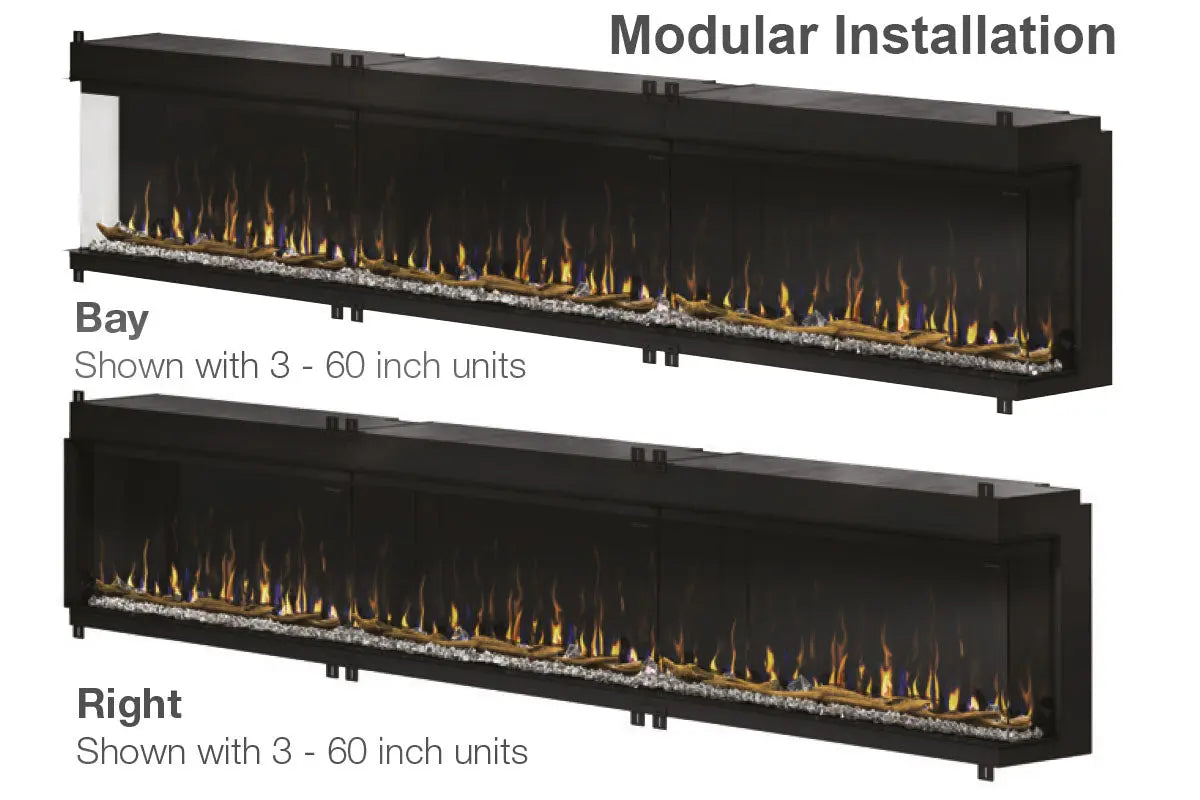 Dimplex IgniteXL Bold 88" Smart Linear Multi-Side View Built-In Electric Fireplace Dimplex