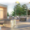 Dimplex - Indoor/Outdoor Electric Infrared Heater Permanent Location Floor Stand - DSHSTAND - Agent BBQ