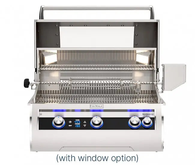 Fire Magic 30" 3-Burner Echelon Diamond Built-In Gas Grill w/ Rotisserie & Digital Thermometer (E660i) - Agent BBQ