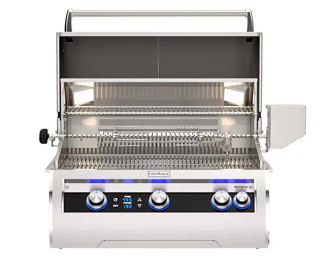 Fire Magic 30" 3-Burner Echelon Diamond Built-In Gas Grill w/ Rotisserie & Digital Thermometer (E660i) - Agent BBQ