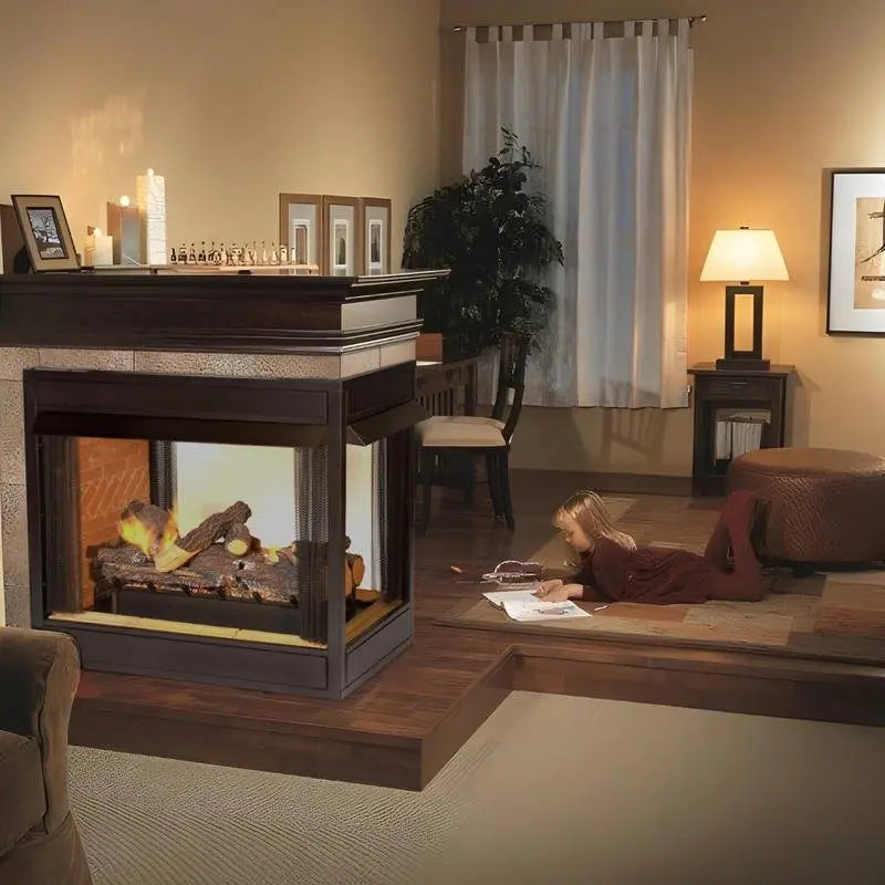 Empire Breckenridge Premium 36" Peninsula See-Through Vent Free Gas Fireplace | Flush Front Empire Comfort Systems