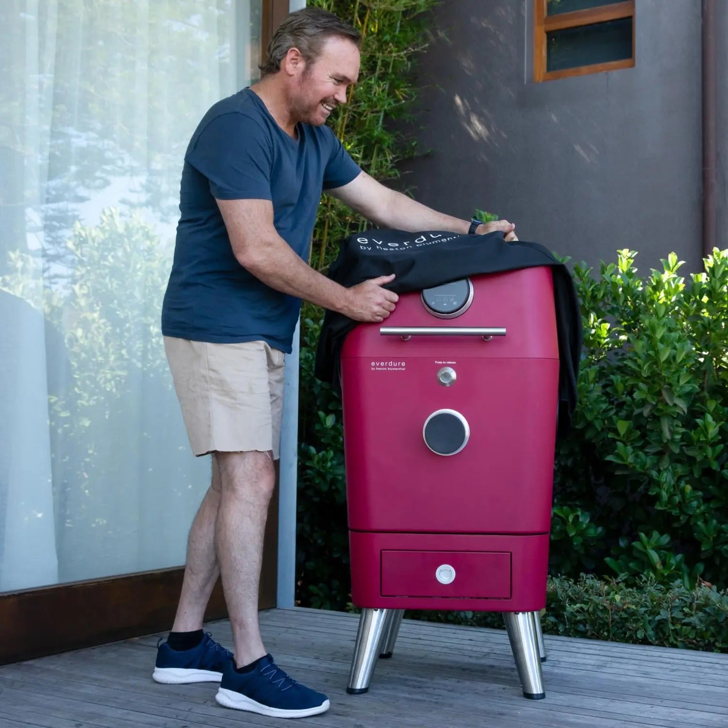 Everdure By Heston Blumenthal Long Grill Cover For 4K 21-Inch Charcoal Grill & Smoker - HBC4COVERL - Agent BBQ