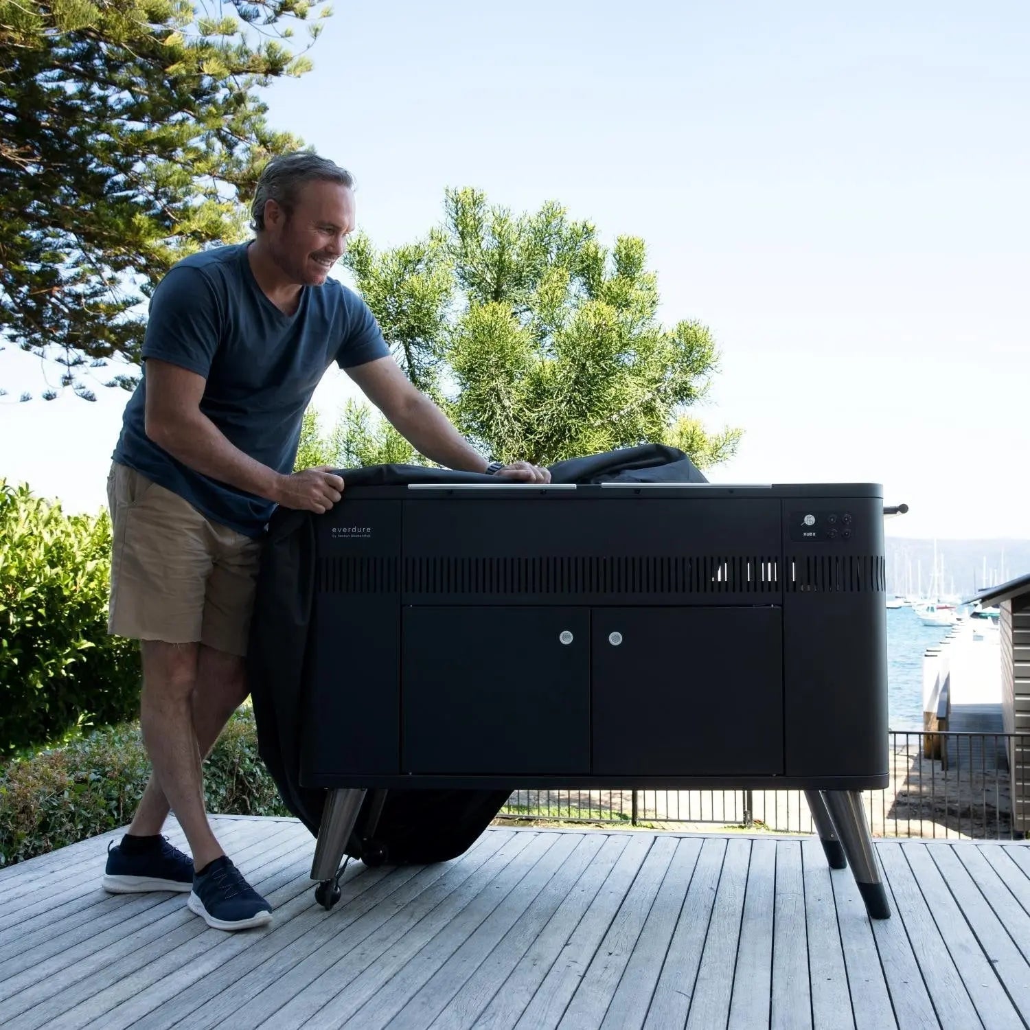 Everdure By Heston Blumenthal Long Grill Cover For HUB 54-Inch Charcoal Grill - HBC2COVER - Agent BBQ