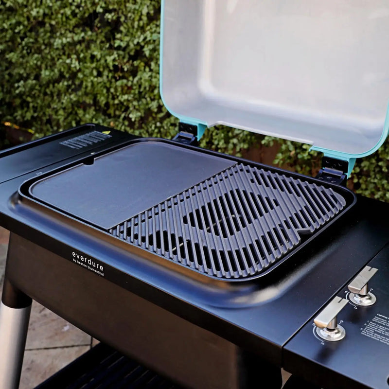 Everdure By Heston Blumenthal Outer Flat Plate For FURNACE 52-Inch Propane Grill - HBG3PLATELR - Agent BBQ