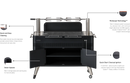 Everdure HUB I 54-Inch Charcoal Grill W/ Rotisserie & Electronic Ignition - HBCE2BBUS - Agent BBQ
