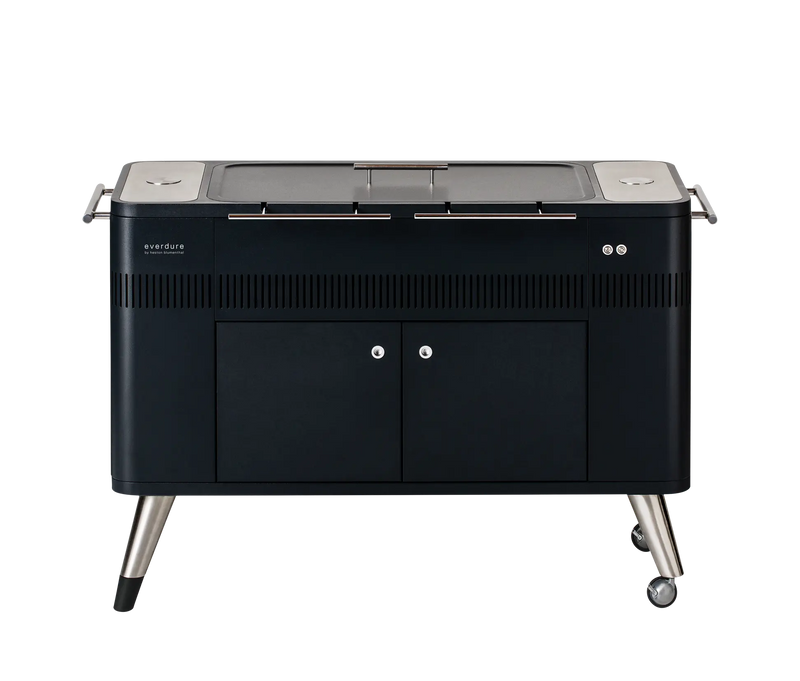 Everdure HUB I 54-Inch Charcoal Grill W/ Rotisserie & Electronic Ignition - HBCE2BBUS - Agent BBQ