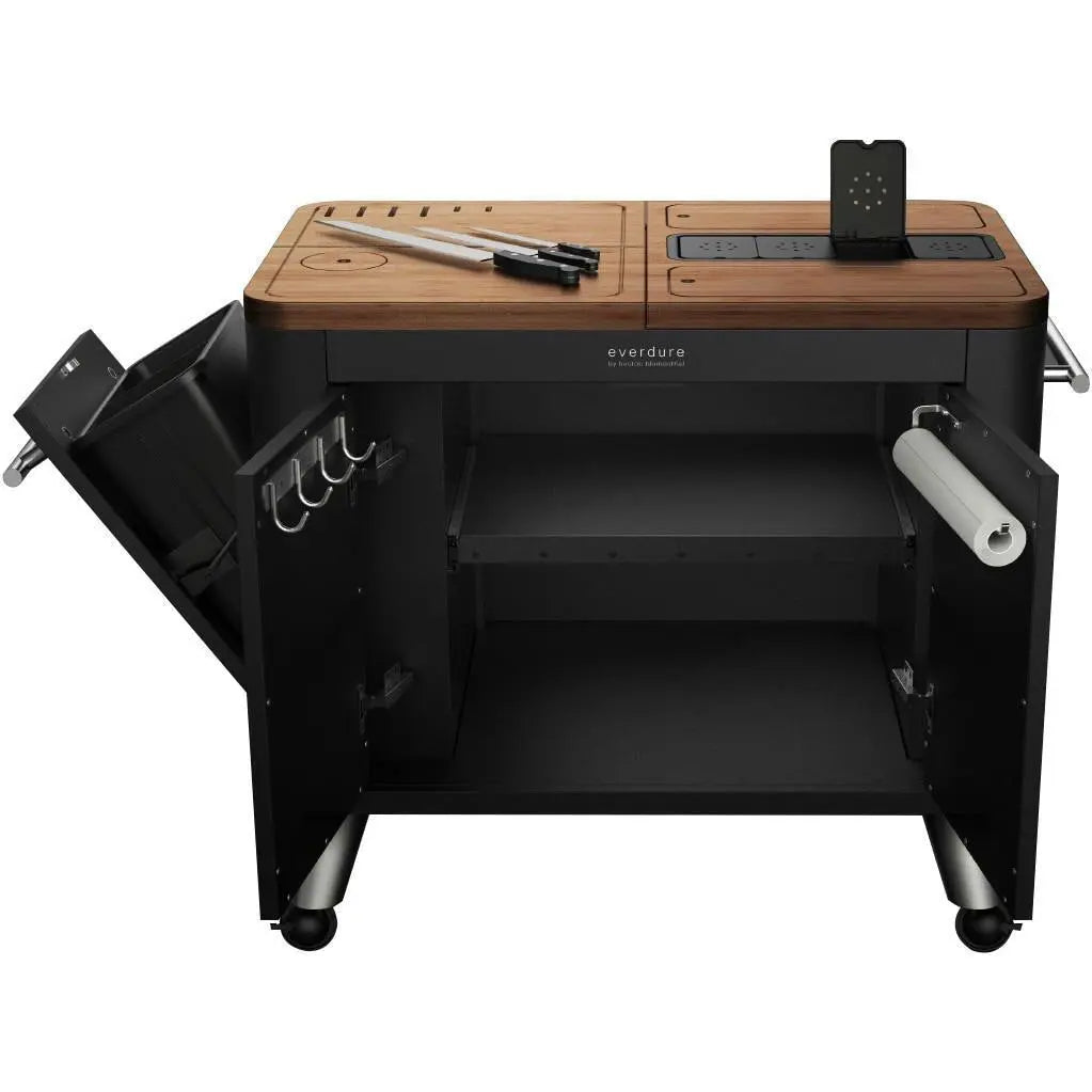 Everdure Indoor/Outdoor 40-Inch Mobile Prep Kitchen - HBPKB/HBPK - Agent BBQ