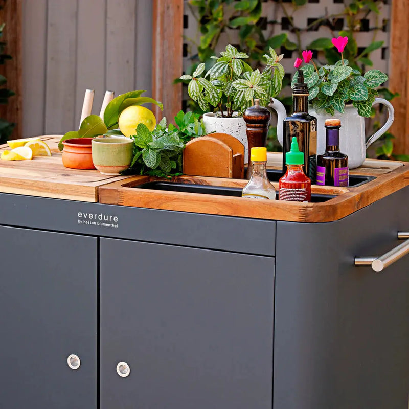 Everdure Indoor/Outdoor 40-Inch Mobile Prep Kitchen - HBPKB/HBPK - Agent BBQ