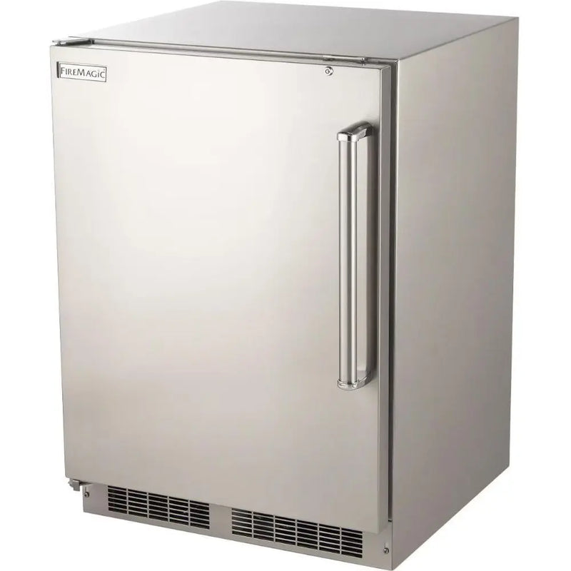 Fire Magic 24-Inch 5.1 Cu. Ft. Outdoor Rated Compact Refrigerator - Agent BBQ