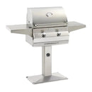 Fire Magic 24" 2-Burner Choice Multi-User Patio Post Mount Gas Grill w/ Analog Thermometer (C430S) - Agent BBQ