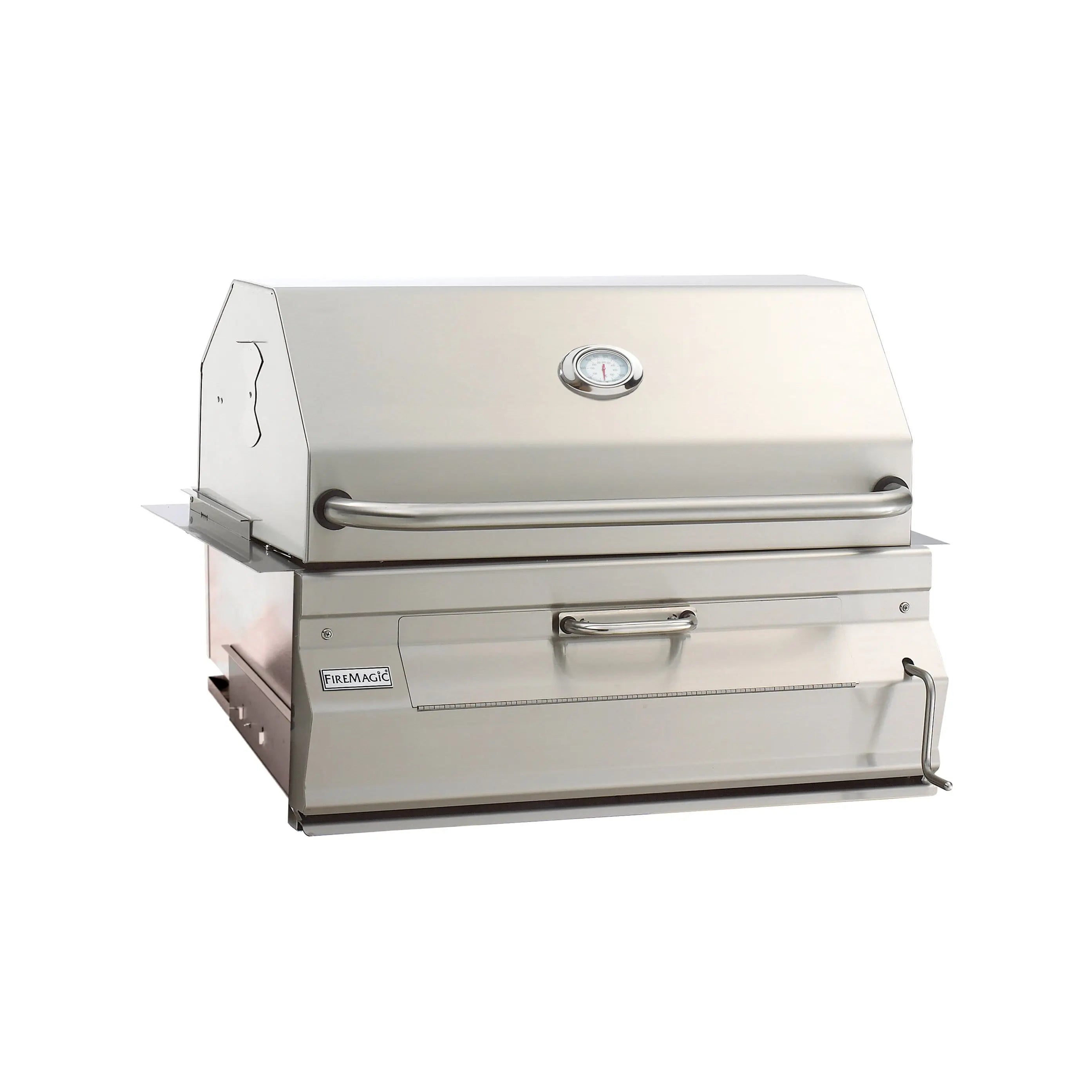 Fire Magic 24" Legacy Series Built-In Charcoal Grill in Stainless Steel Finish (12-SC01C-A) - Agent BBQ