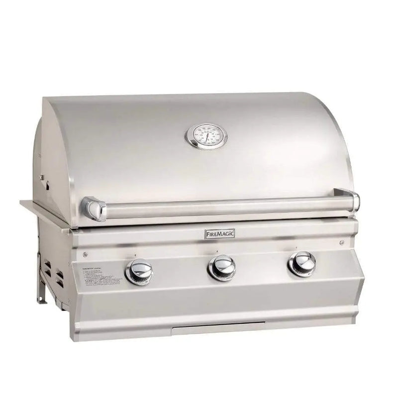 Fire Magic 30" 3-Burner Choice Multi-User Built-In Gas Grill w/ Analog Thermometer (C540i) - Agent BBQ