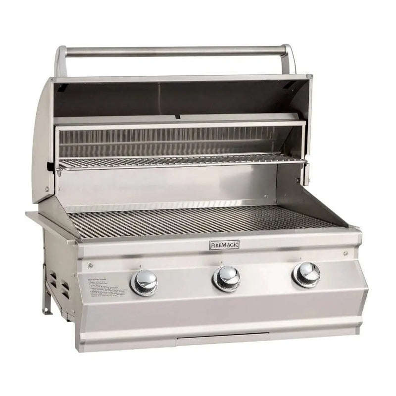 Fire Magic 30" 3-Burner Choice Multi-User Built-In Gas Grill w/ Analog Thermometer (C540i) - Agent BBQ
