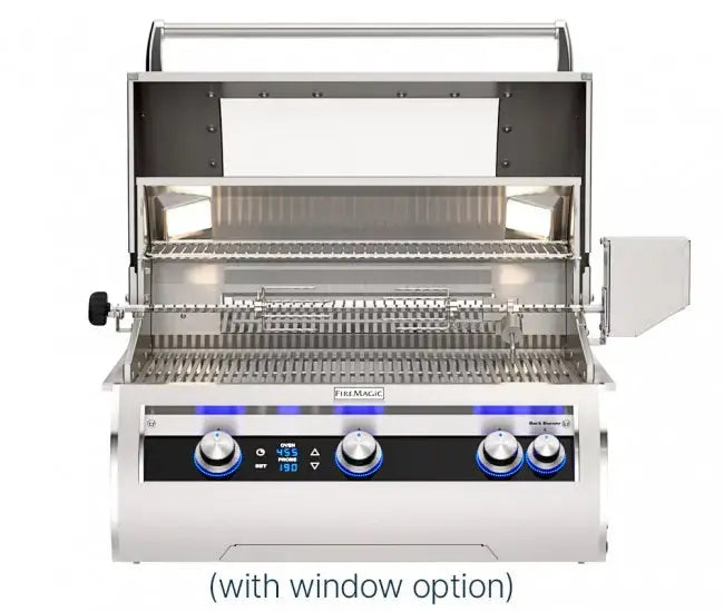 Fire Magic 30" 3-Burner Echelon Diamond Built-In Gas Grill w/ Rotisserie & Digital Thermometer (E660i) - Agent BBQ