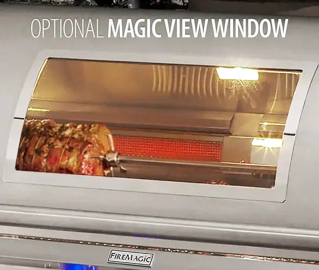 Fire Magic 36" 3-Burner Aurora Built-In Gas Grill w/ Rotisserie & Analog Thermometer (A790i) - Agent BBQ