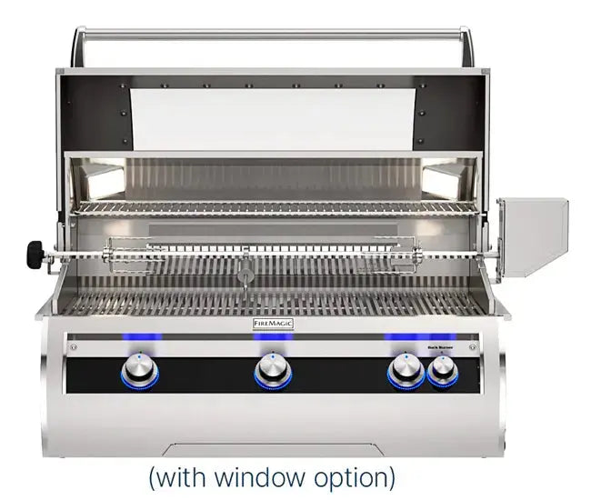 Fire Magic 36" 3-Burner Echelon Diamond Built-In Gas Grill w/ Rotisserie & Analog Thermometer (E790i) - Agent BBQ