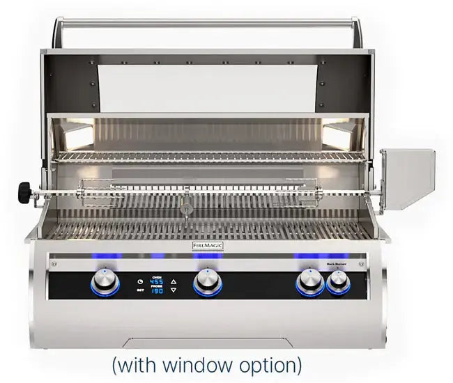 Fire Magic 36" 3-Burner Echelon Diamond Built-In Gas Grill with Rotisserie & Digital Thermometer (E790i) - Agent BBQ