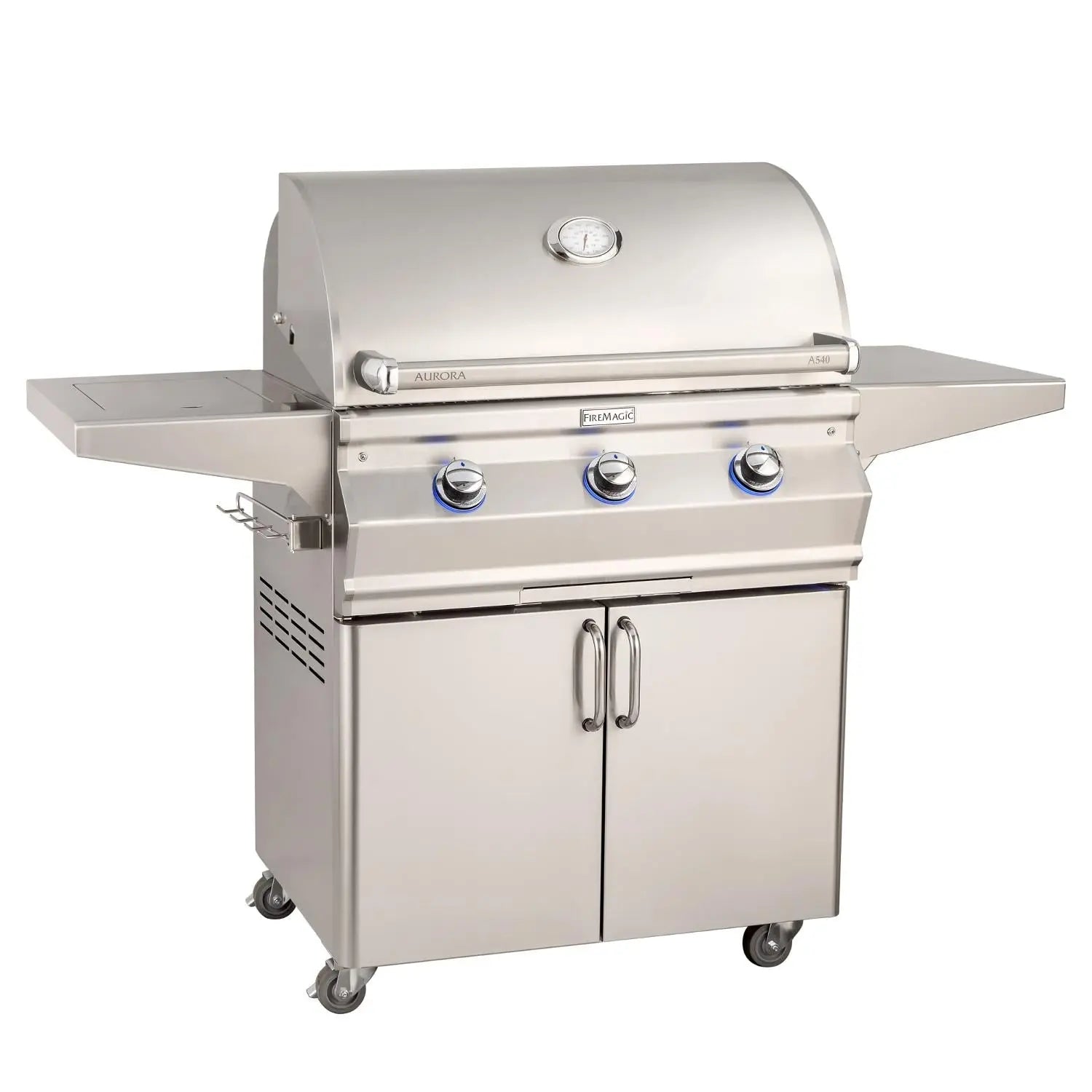 Fire Magic - Aurora A540S 30-Inch Propane Gas Grill With Side Burner And Analog Thermometer - A540S-7EAP-62 - Agent BBQ