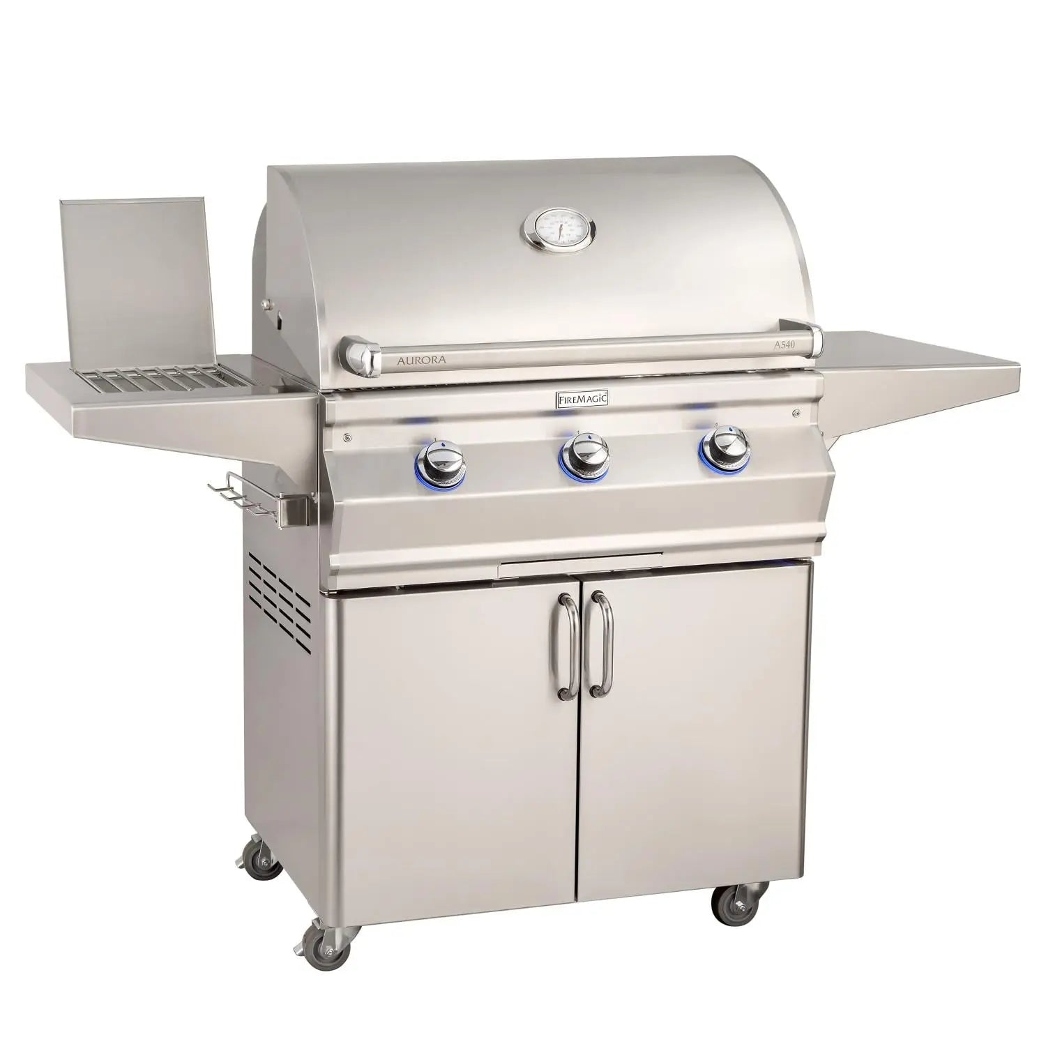Fire Magic - Aurora A540S 30-Inch Propane Gas Grill With Side Burner And Analog Thermometer - A540S-7EAP-62 - Agent BBQ