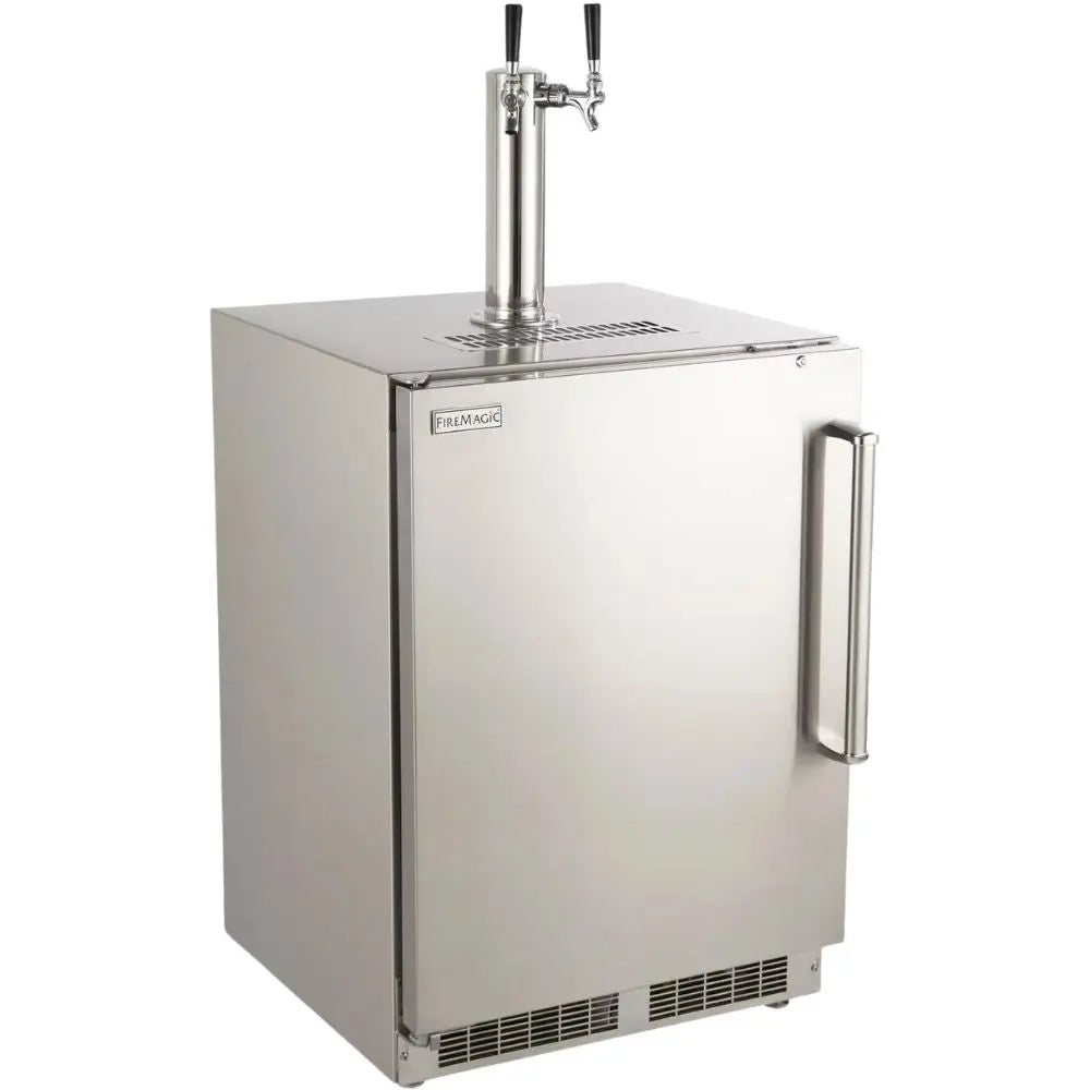 Fire Magic Grills 24-Inch Outdoor Rated Dual Tap Kegerator - Agent BBQ