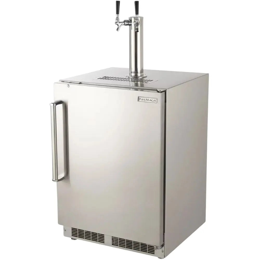Fire Magic Grills 24-Inch Outdoor Rated Dual Tap Kegerator - Agent BBQ