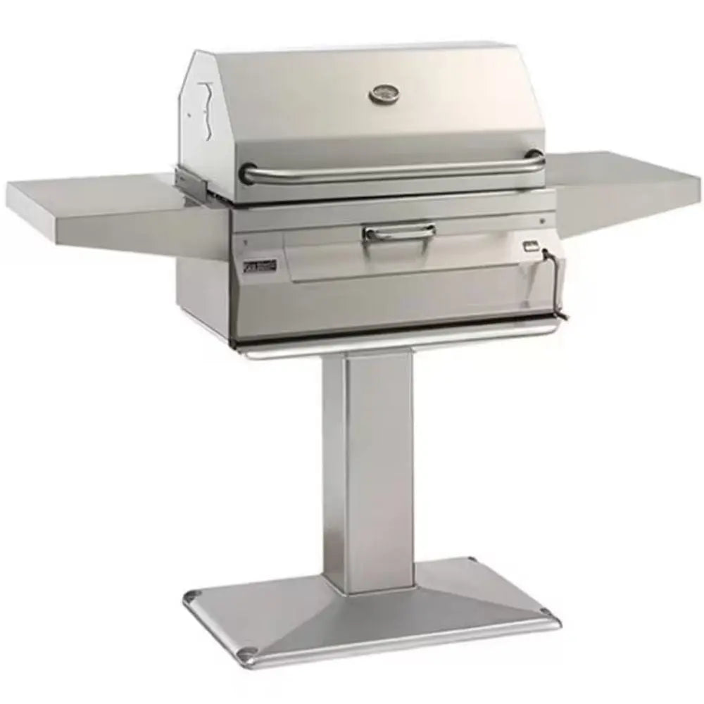 Fire Magic Legacy 24-Inch Smoker Charcoal Grill w/ Patio Post - Agent BBQ