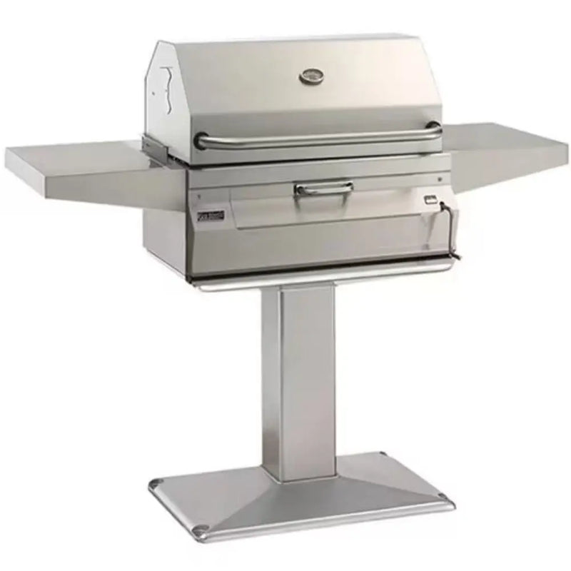 Fire Magic Legacy 24-Inch Smoker Charcoal Grill w/ Patio Post - Agent BBQ