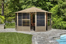 Gazebo Penguin  Florence Sand Solarium with Metal Roof - Agent BBQ