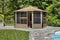 Gazebo Penguin  Florence Sand Solarium with Metal Roof - Agent BBQ