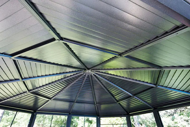 Gazebo Penguin  Florence Sand Solarium with Metal Roof - Agent BBQ