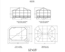 Gazebo Penguin - Florence Sand Solarium with Polycarbonate Roof Gazebo Penguin