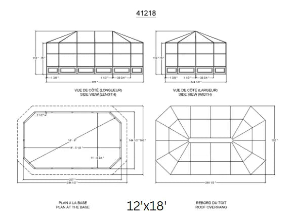 Gazebo Penguin - Florence Sand Solarium with Polycarbonate Roof Gazebo Penguin