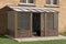 Gazebo Penguin - Florence Sand Wall Mounted Solarium Polycarbonate Roof Gazebo Penguin